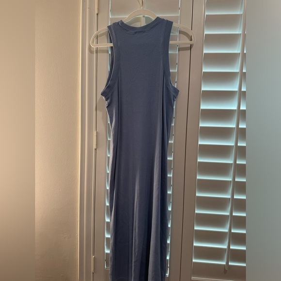 ZARA blue ribbed sleeveless midi long dress | size small | EUC - Picture 4 of 4